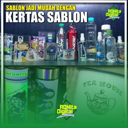 Jasa Cetak Kertas Sablon RONIta A3