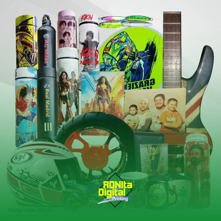 Jasa Cetak Water Slide Decal atau Sticker Air Ukuran A2