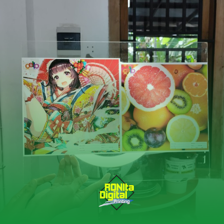 Stiker Backlit / Stiker Neon Box Cetak Tinta UV Gell