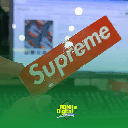 Stiker Emboss Digital