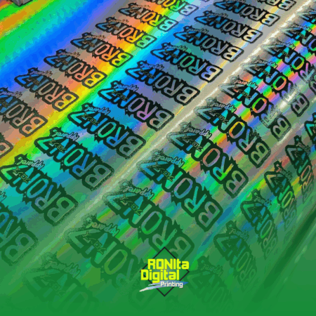 Stiker Hologram Maxdecal UV Gell CMYKWH