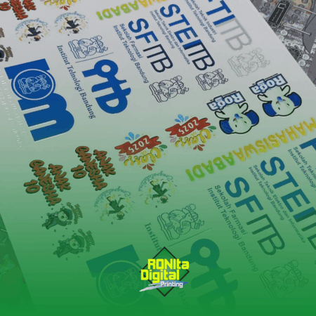 Stiker Decal Kering DTF UV CMYKWH